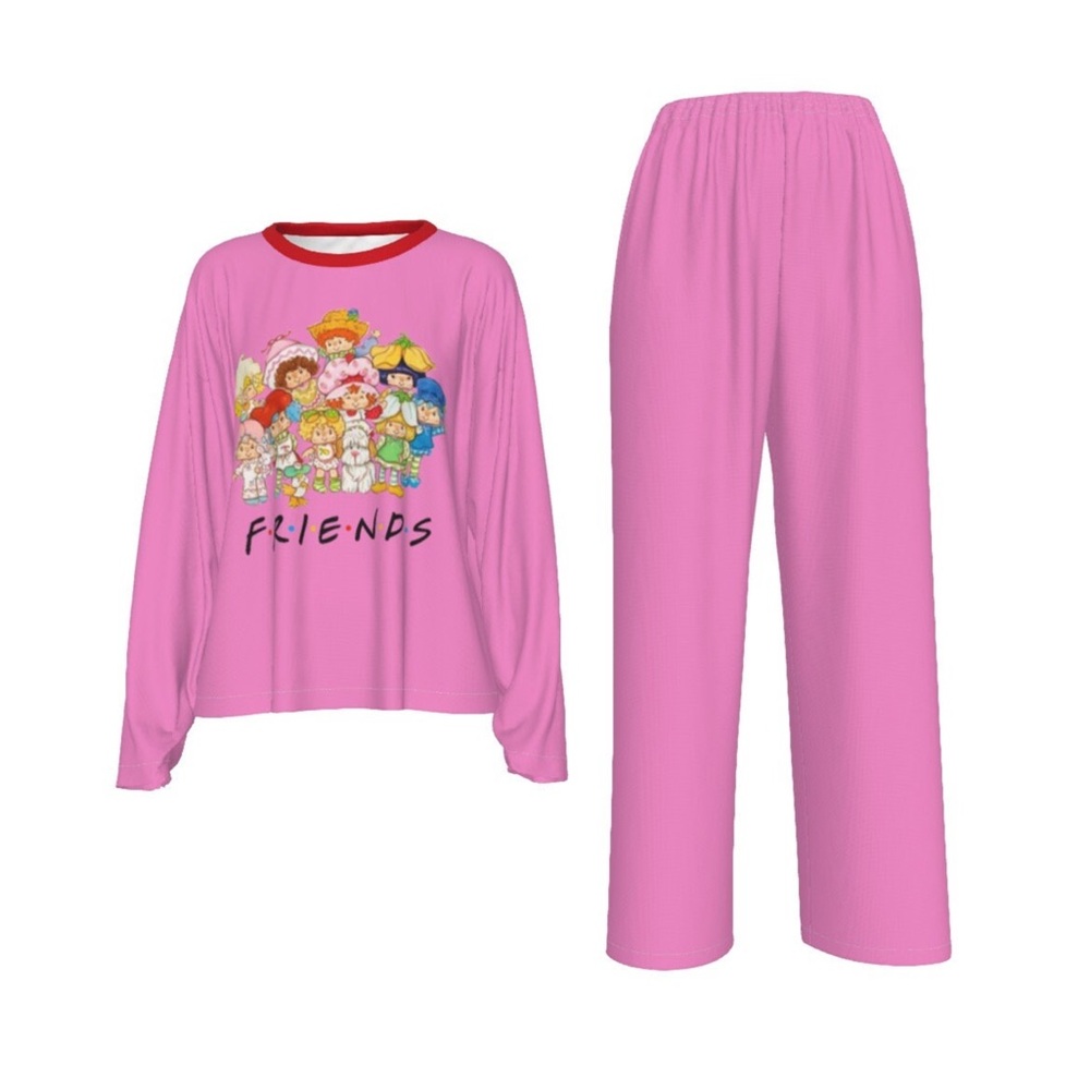 Strawberry * vintage 80’s cartoon * woman’s loungewear / sleepwear set *…